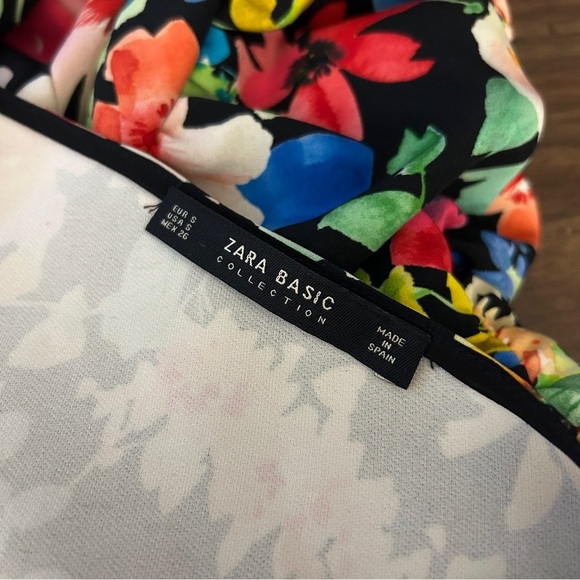 ❤️ Zara Multicolor Floral Mini Dress S - Picture 5 of 12